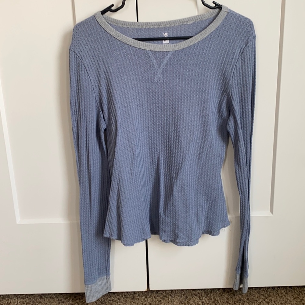 Blue Waffle Long Sleeve
